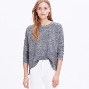 Excellent Condition Madewell Landmark Woven Textured Side Zip Sweater Sz. S
